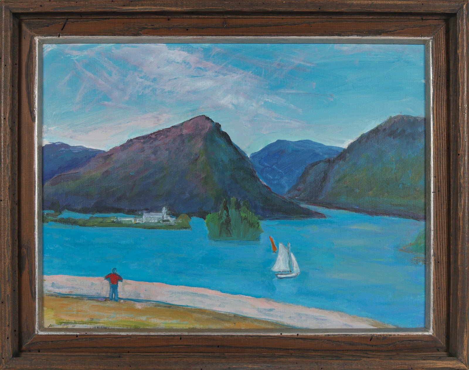 <i>Lake George, WY</i> <br>1984 Acrylic <br><br>#B6551