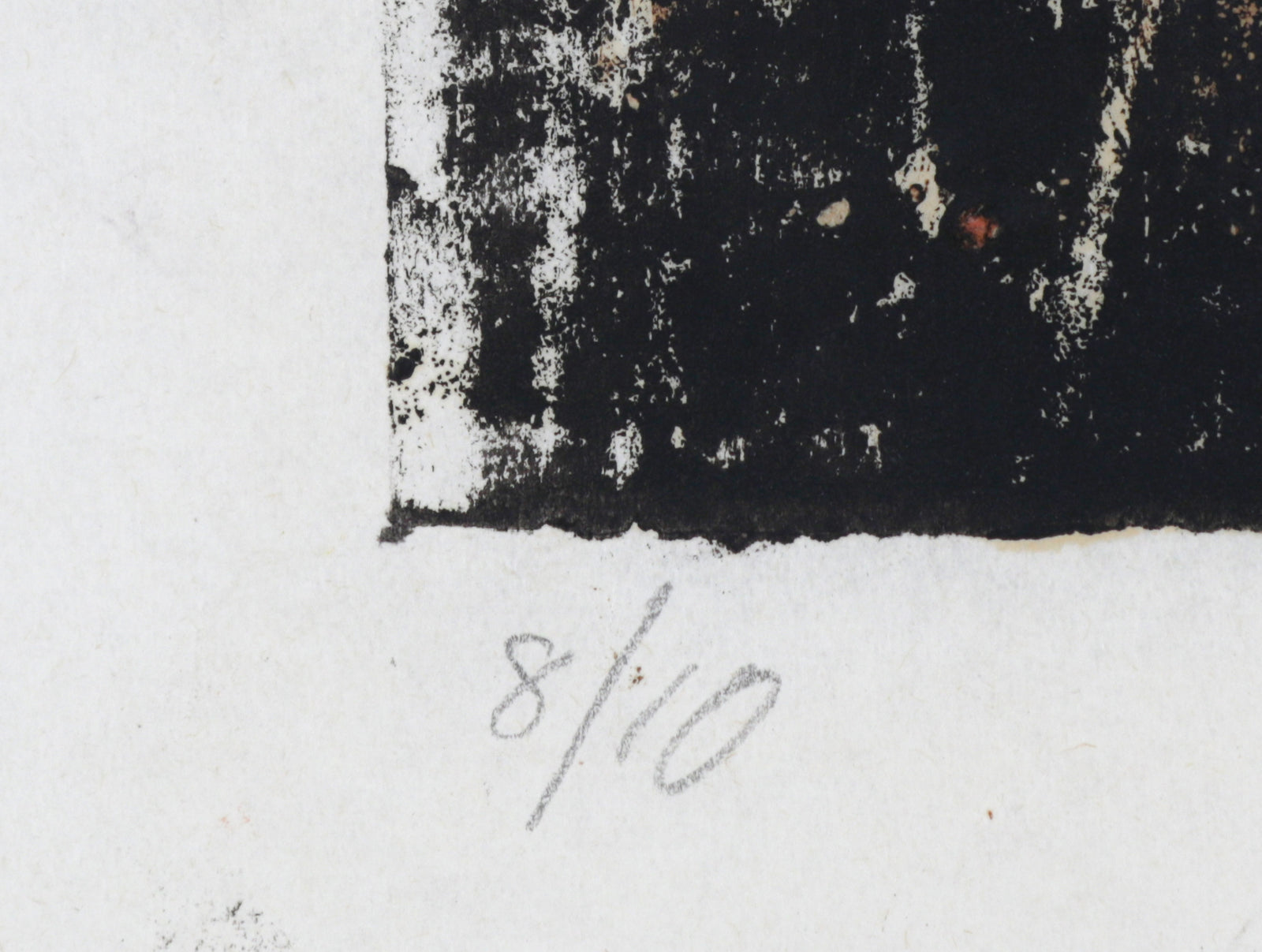 1940-50s Modernist Woodblock Abstract Scene <br><br>#B6554