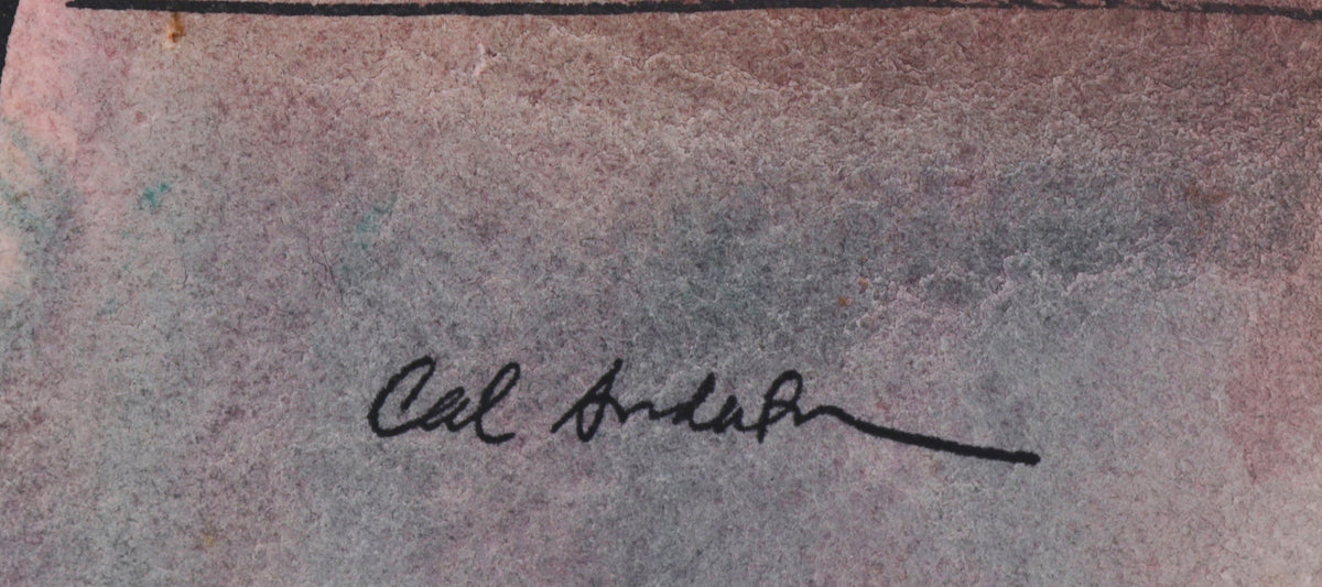 Rose Colored Still Life <br>1942 Watercolor <br><br>#B6557