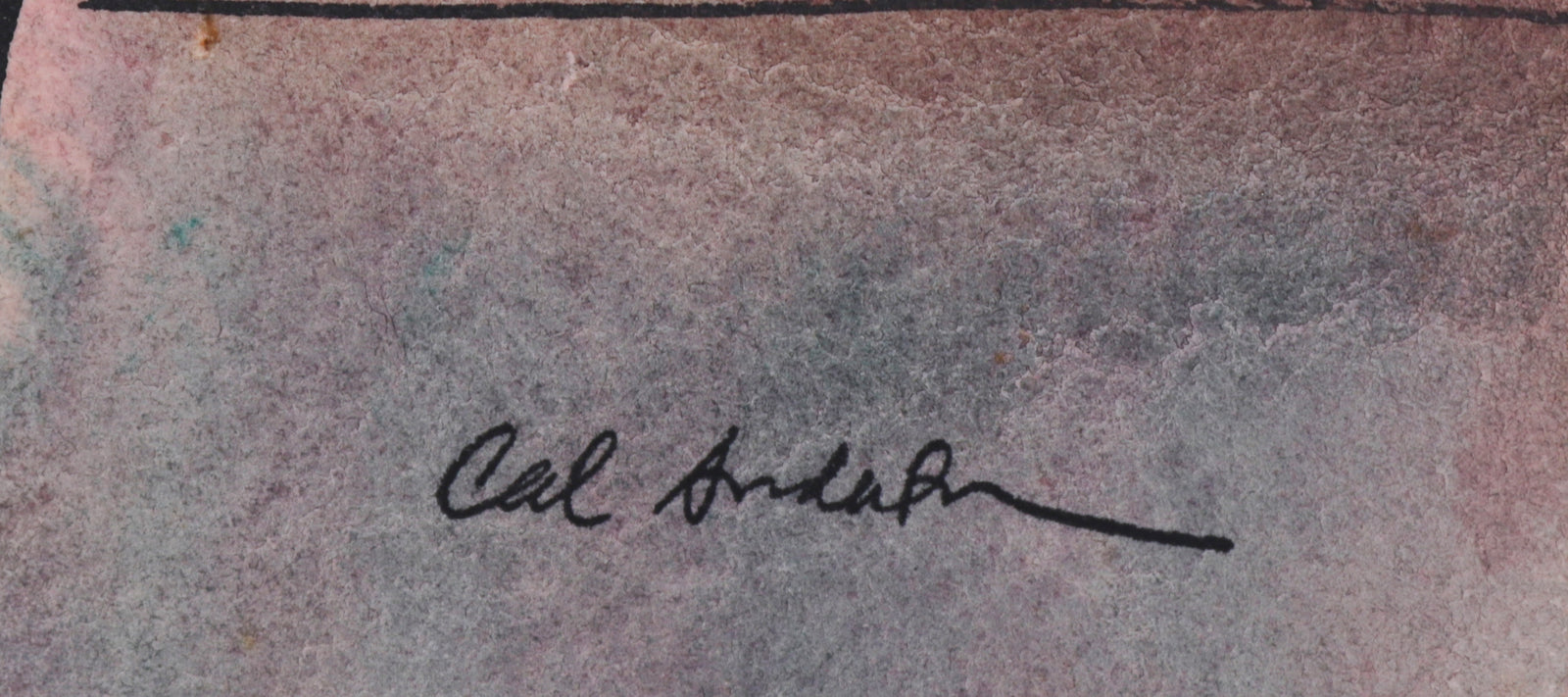 Rose Colored Still Life <br>1942 Watercolor <br><br>#B6557