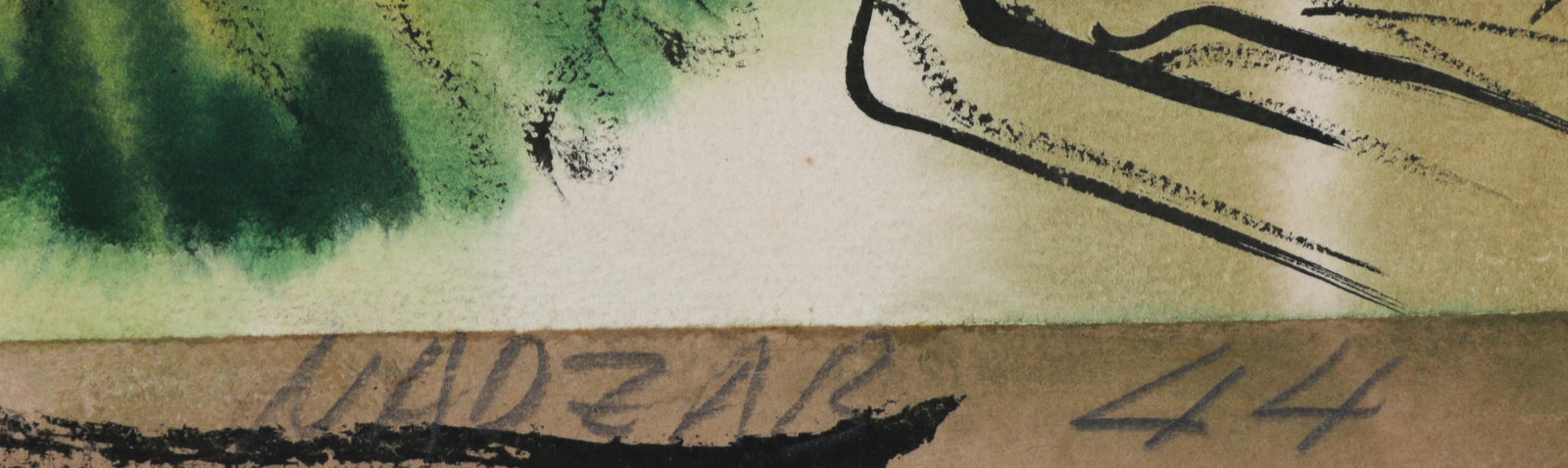 <i>Nadzar</i> <br>1945 Watercolor <br><br>#B6571