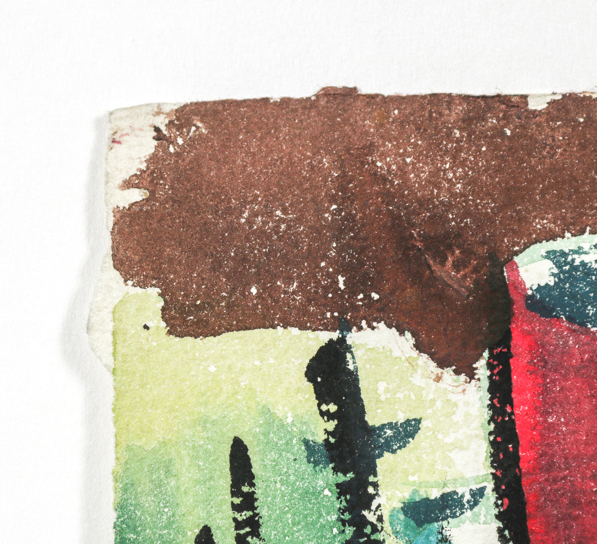 Vintage Industrial Scene <br>1946 Watercolor <br><br>#B6610