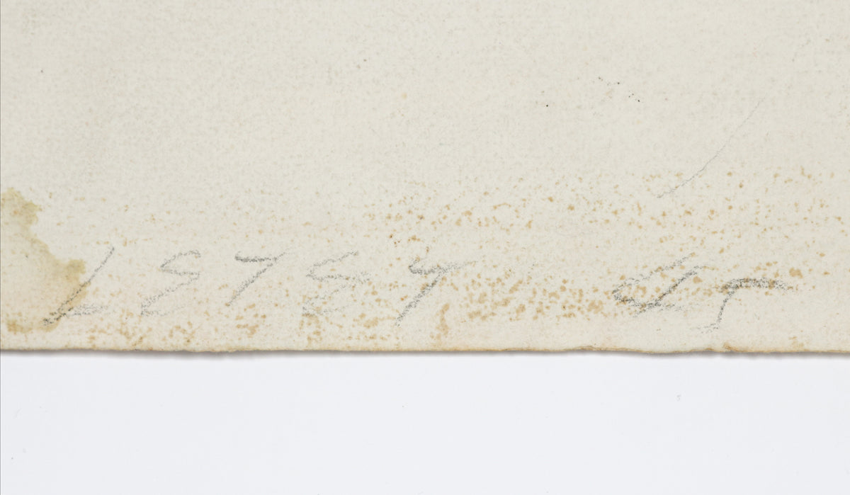 <i>Letey</i> <br>1945 Watercolor <br><br>#B6616