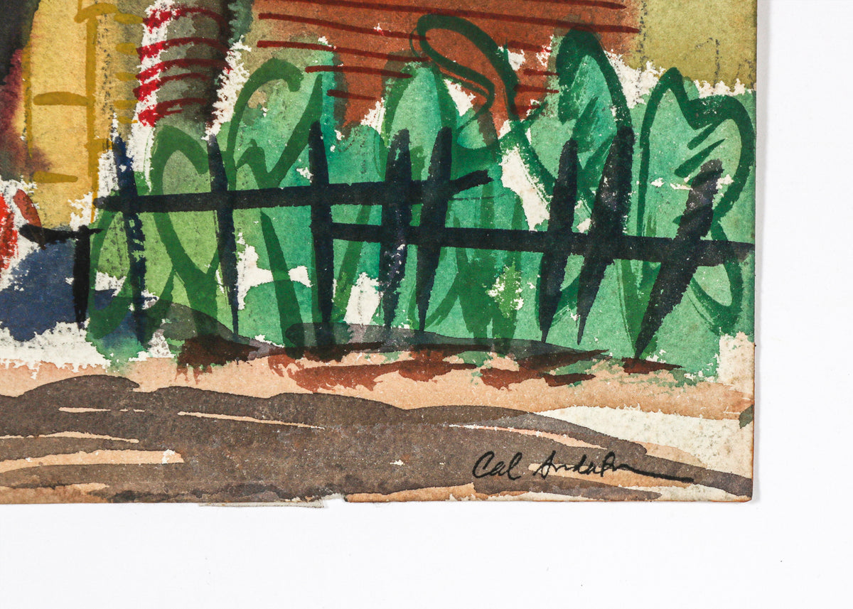 <i>Letey</i> <br>1945 Watercolor <br><br>#B6635