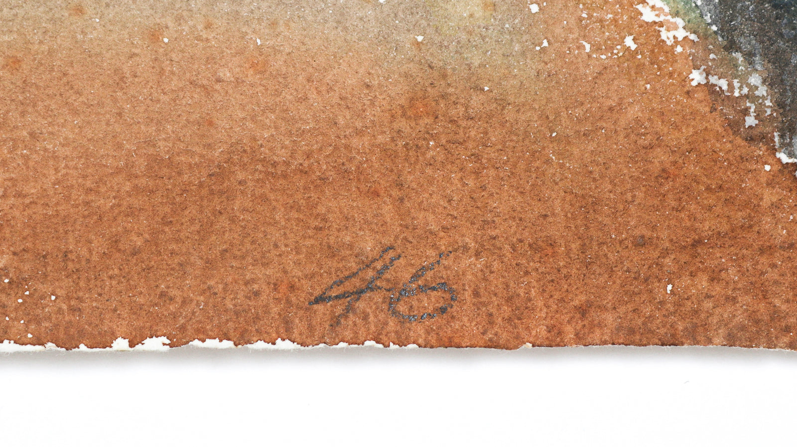 Modernist Backstreet Scene <br>1946 Watercolor <br><br>#B6657