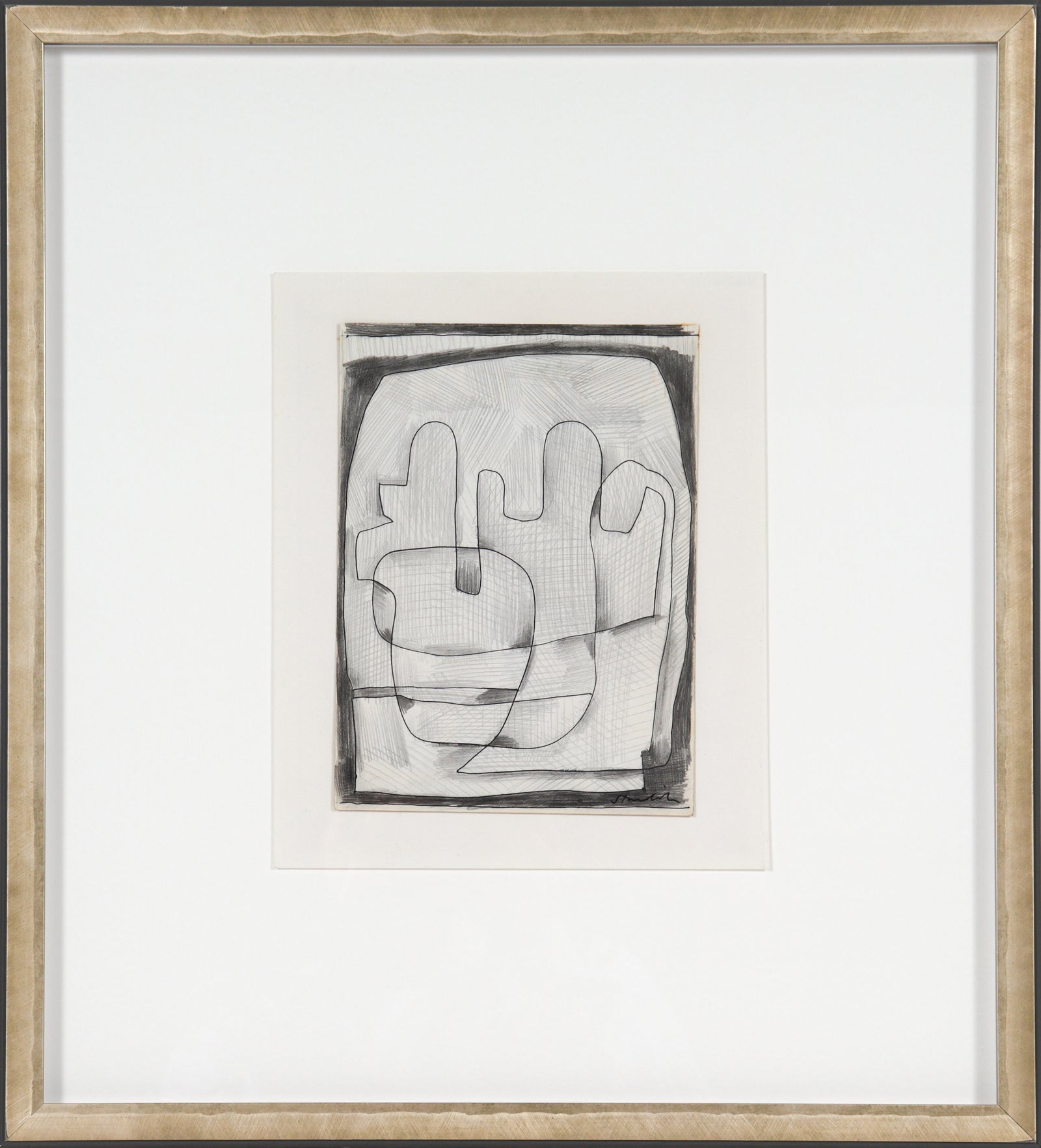 Organic Forms <br>Late 20th Century Graphite <br><br>#B6670