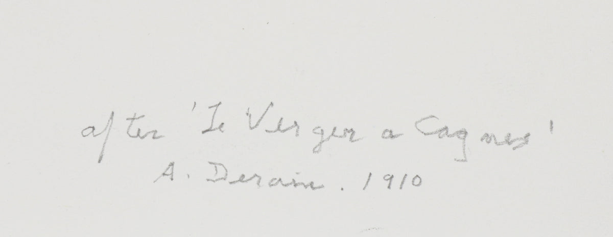 Two Trees <br>Late 20th Century Graphite <br><br>#B6673