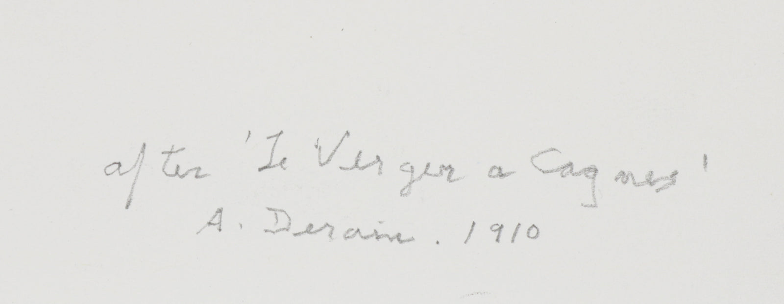 Two Trees <br>Late 20th Century Graphite <br><br>#B6673