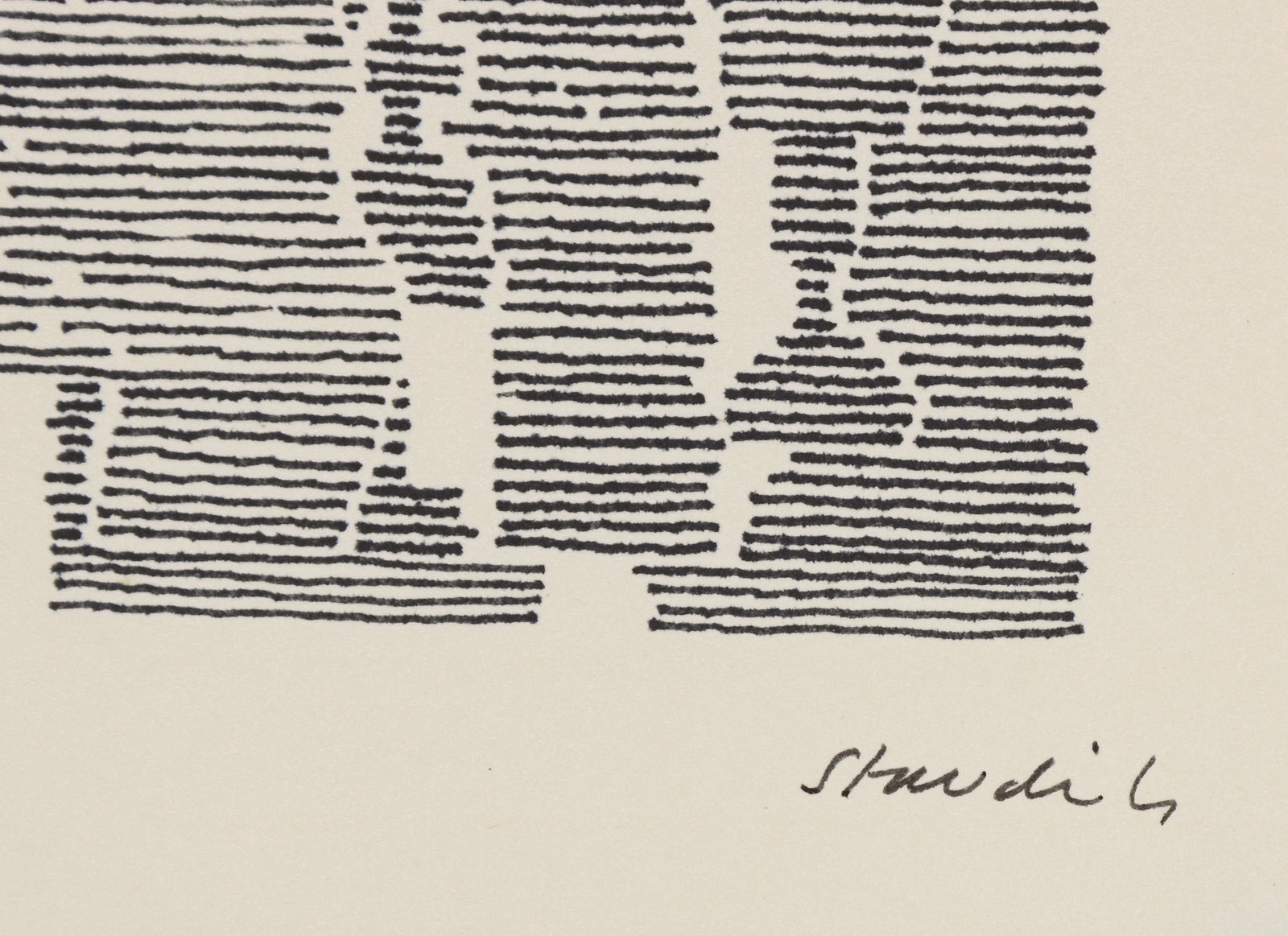 Linear Abstract Chess Pieces <br>20th Century Ink <br><br>#B6677