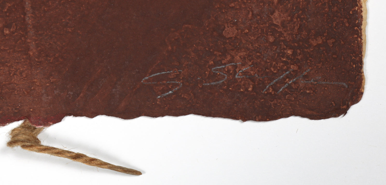 <i>#42</i> <br>1980s Collograph on Handmade Paper with String <br><br>#B6761