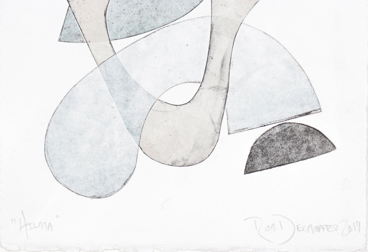 <i>Hilma</i> <br>2019 Mixed Media Monotype <br><br>#B6815