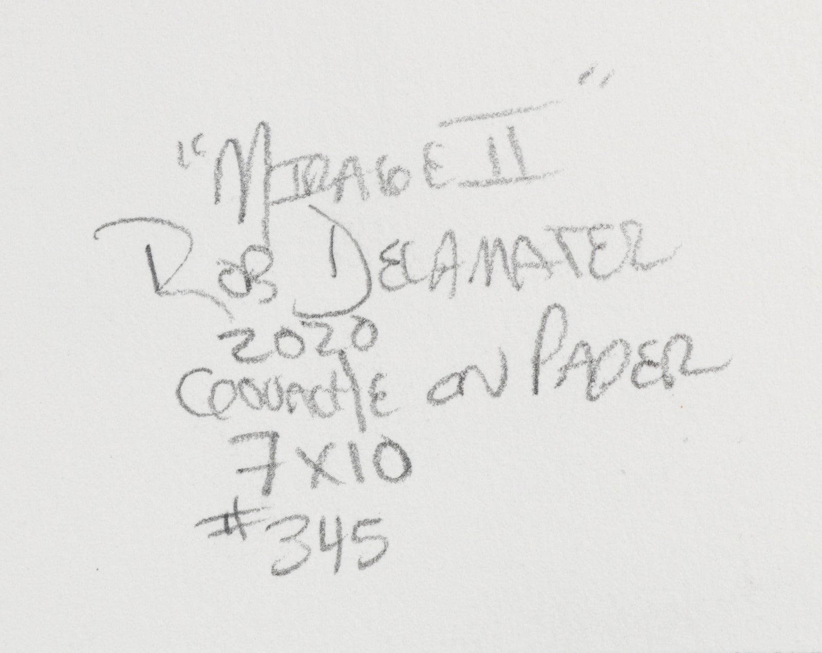 <i>Mirage II</i> <br>2020 Gouache <br><br>#B6830