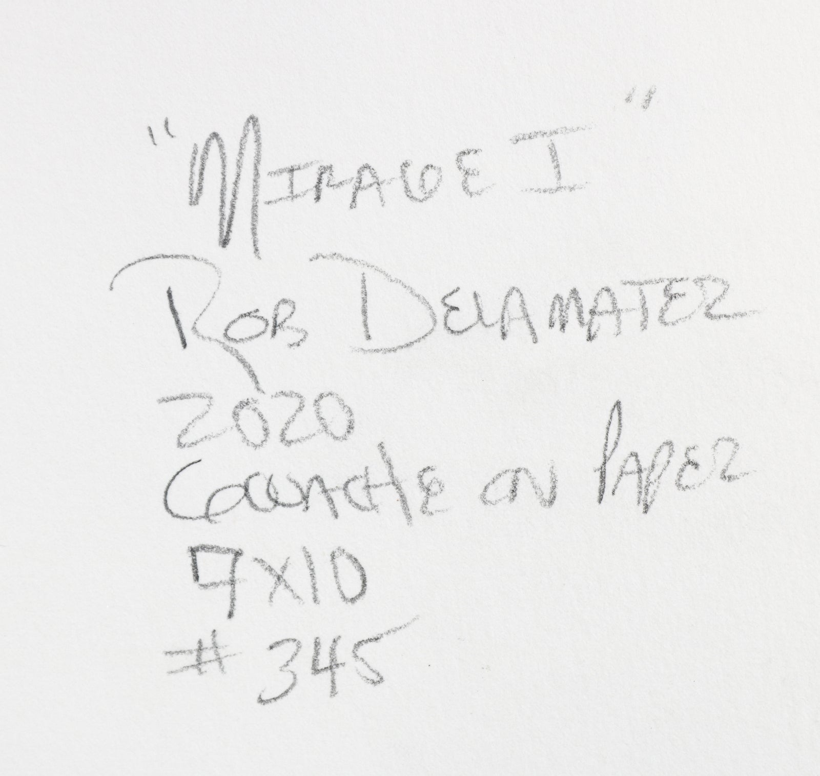 <i>Mirage I</i> <br>2020 Gouache <br><br>#B6834