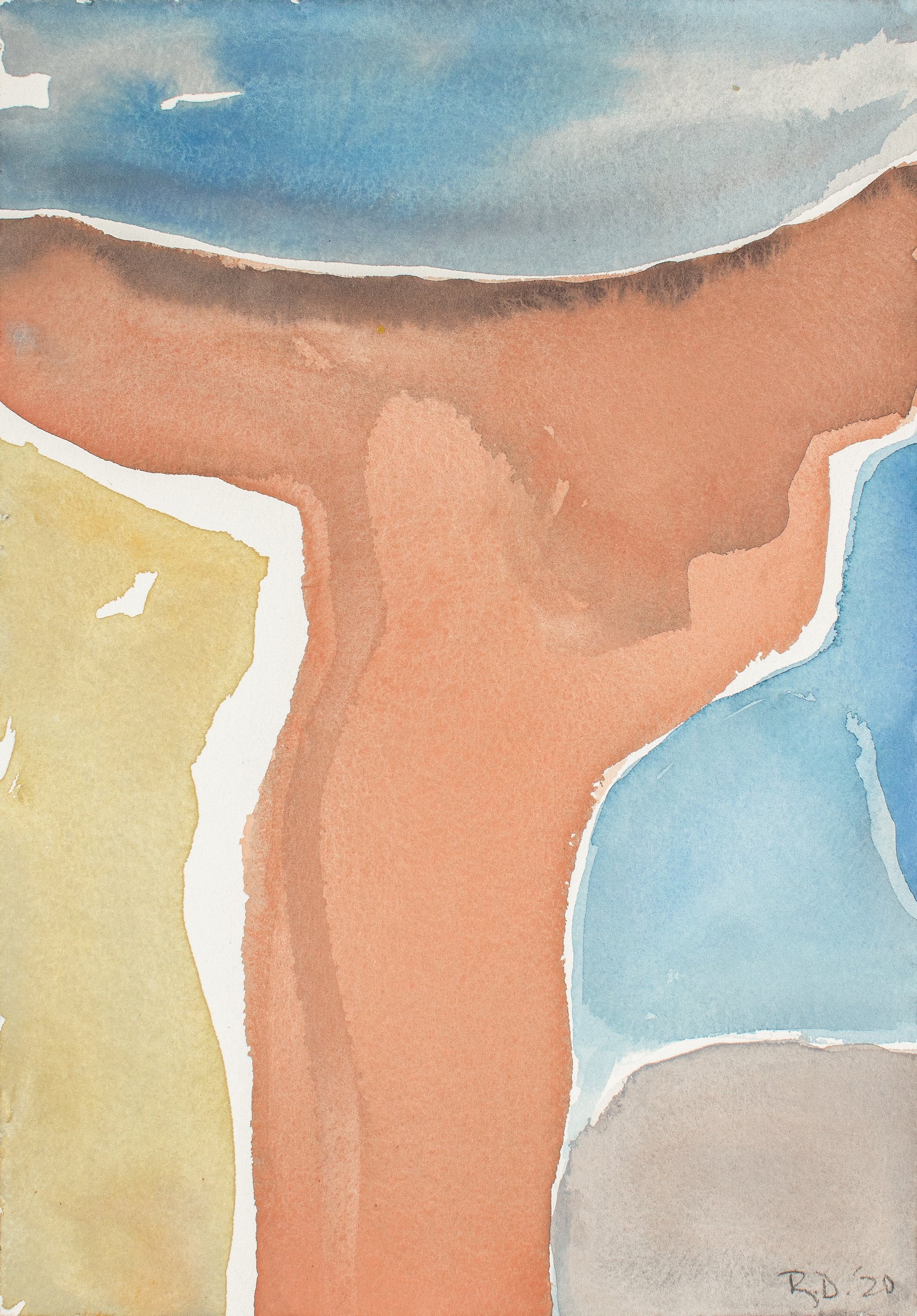 <i>Desertscape II</i> <br>2020 Gouache <br><br>#B6840