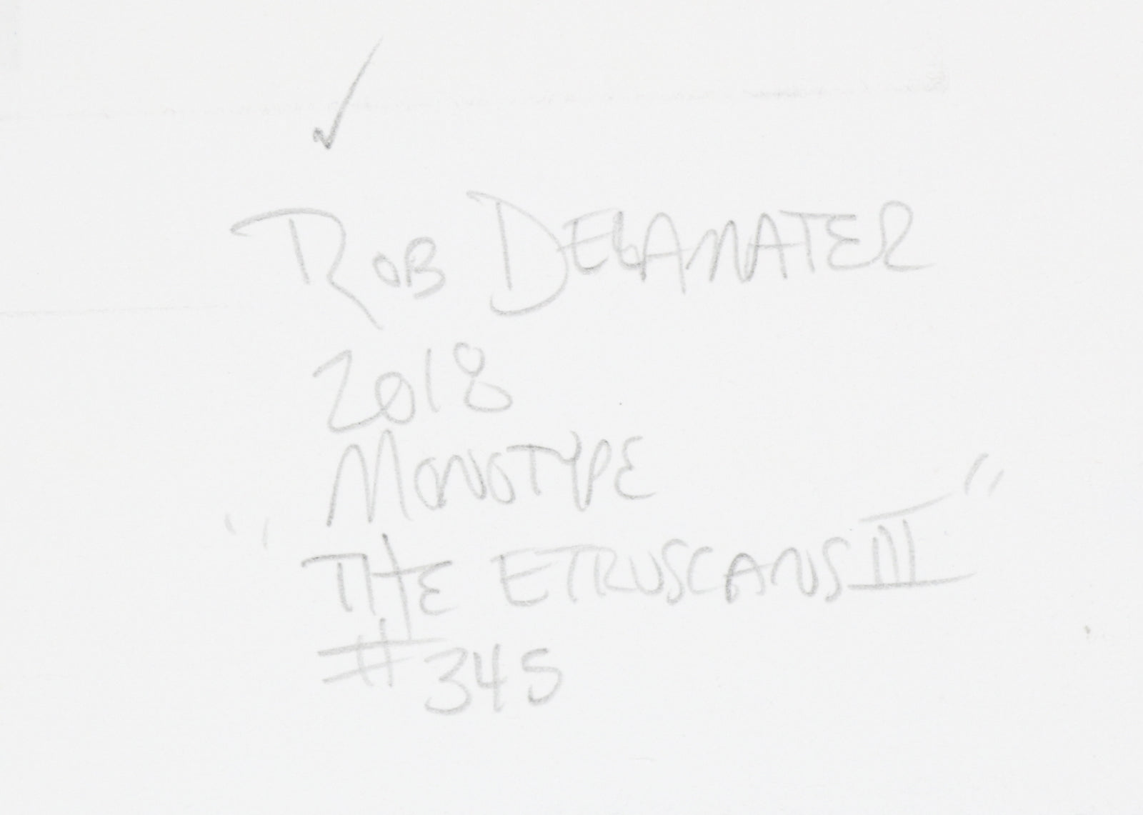 <i>The Etruscans III</i> <br>2018 Monotype <br><br>#B6857