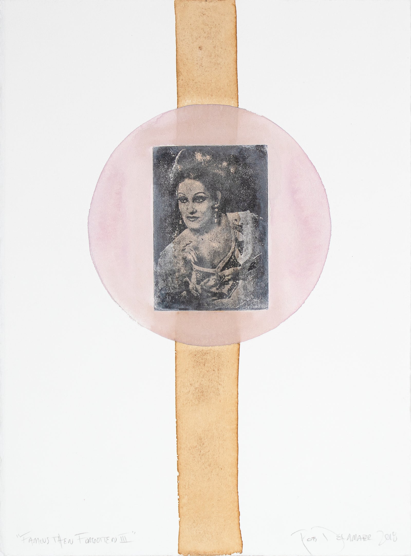 <i>Famous the Forgotten III</i> <br>2018 Mixed Media Collage <br><br>#B6865