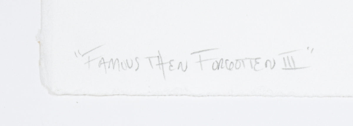 <i>Famous the Forgotten III</i> <br>2018 Mixed Media Collage <br><br>#B6865