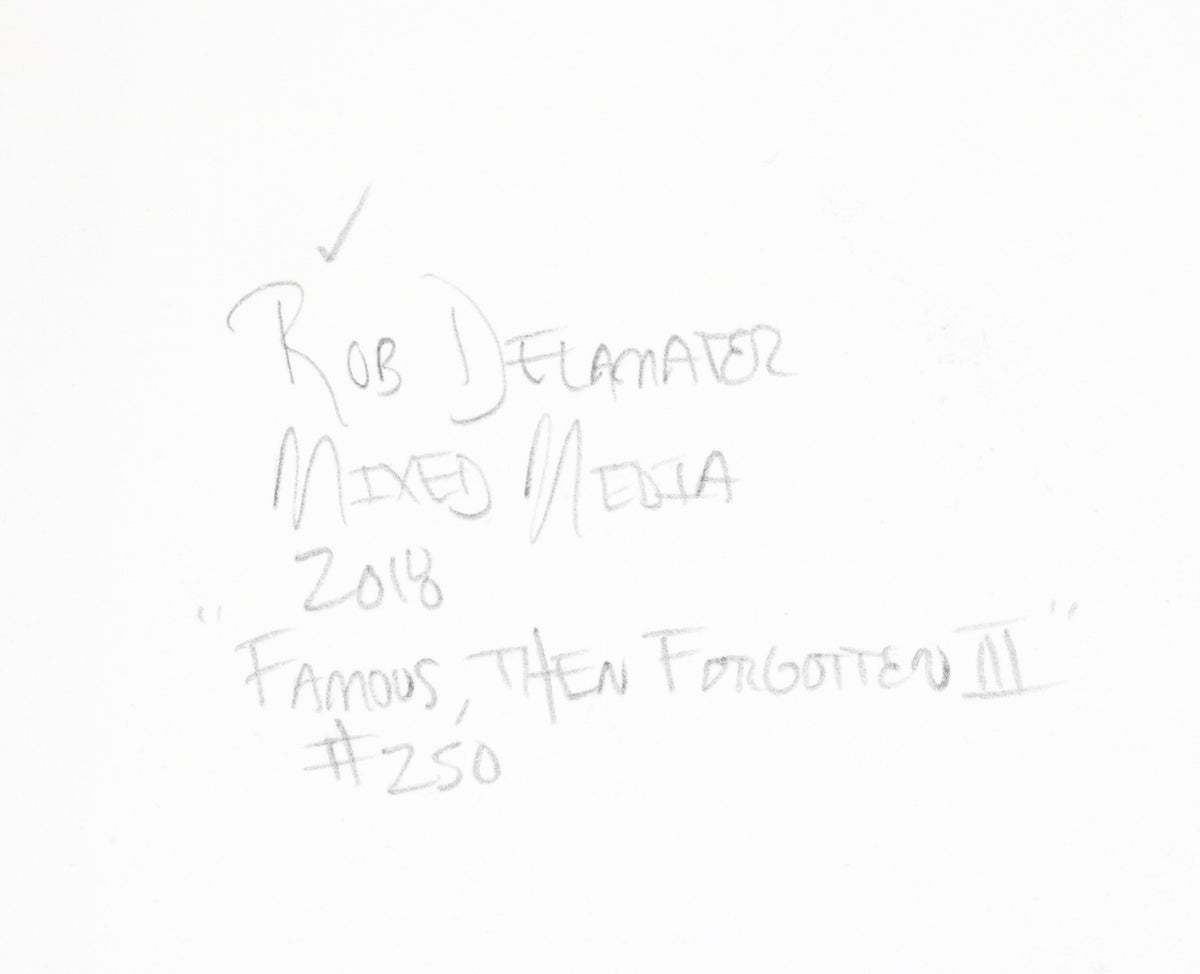 <i>Famous the Forgotten III</i> <br>2018 Mixed Media Collage <br><br>#B6865