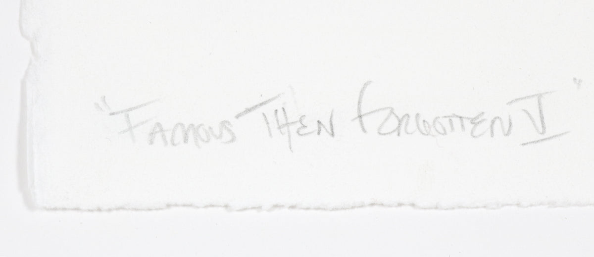 <i>Famous the Forgotten IV</i> <br>2018 Mixed Media Collage <br><br>#B6874