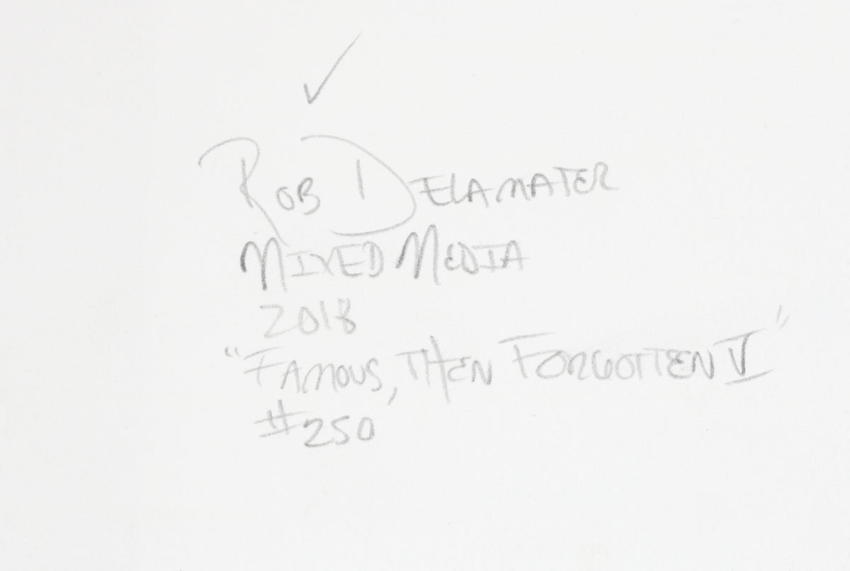 <i>Famous the Forgotten IV</i> <br>2018 Mixed Media Collage <br><br>#B6874