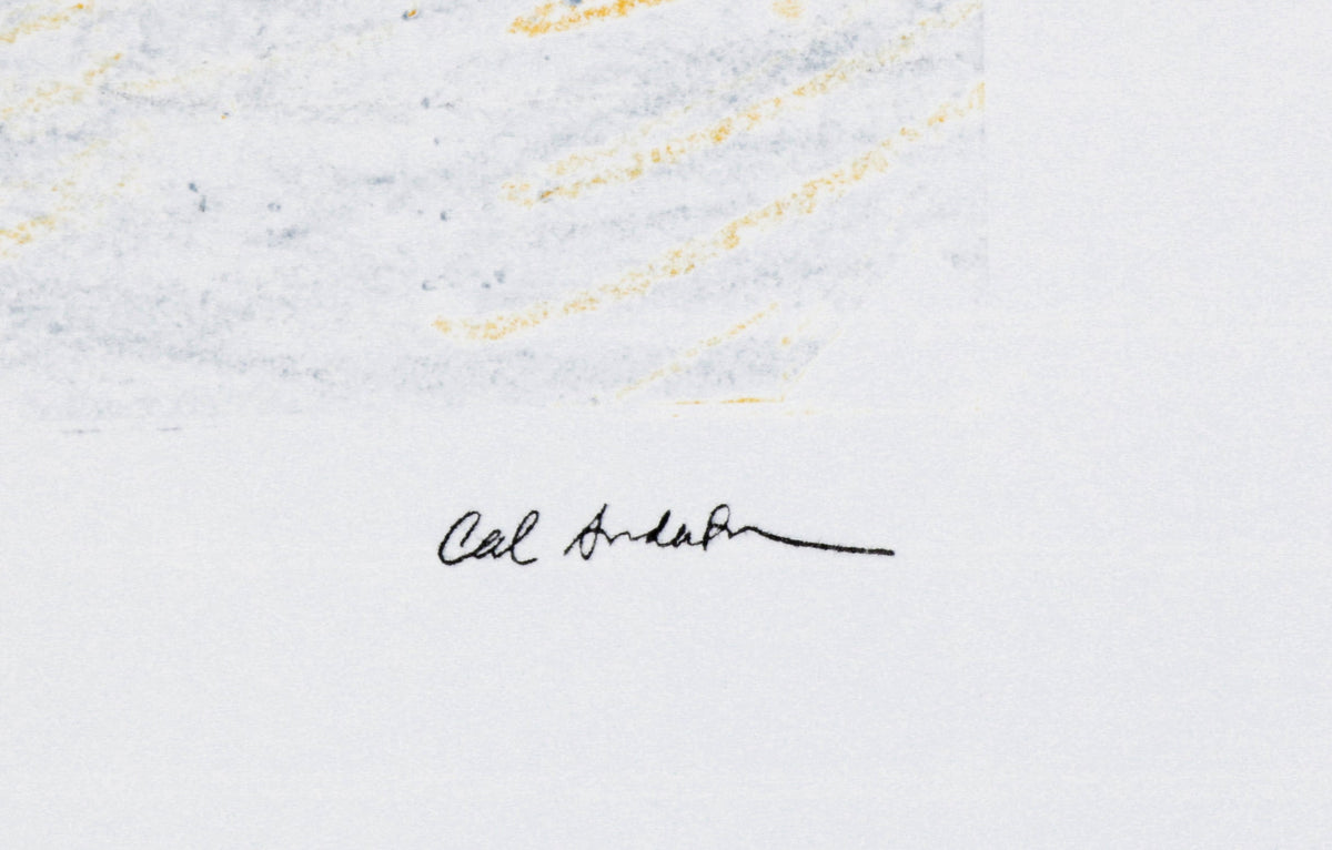 Bold Monochrome Abstract <br>20th Century Monotype <br><br>#B6883