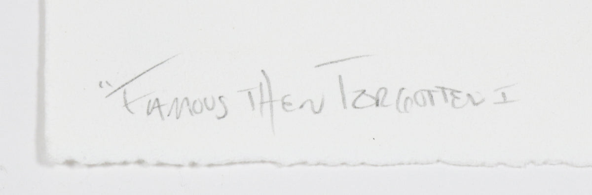 <i>Famous the Forgotten I</i> <br>2018 Mixed Media Collage <br><br>#B6902