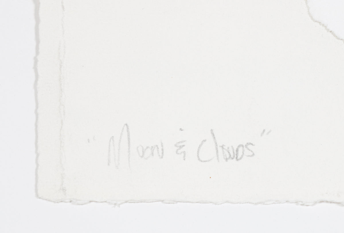 <i>Moon & Clouds</i> <br>2011 Mixed Media Collage<br><br>#B6909