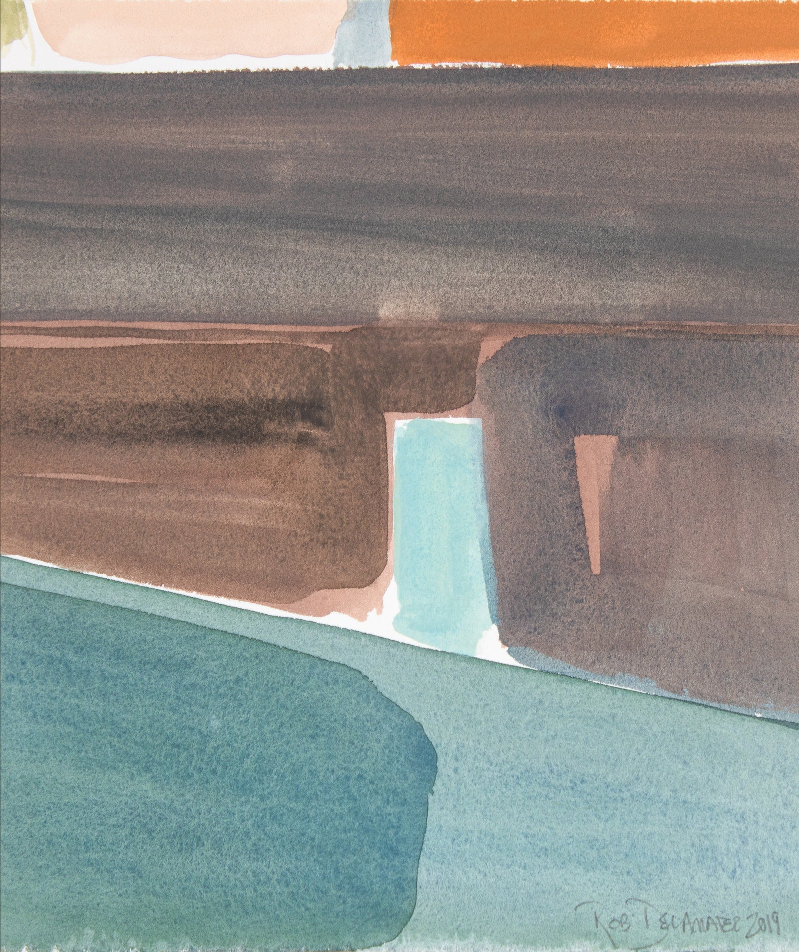 <i>Andalusian Village II</i> <br>2019 Gouache <br><br>#B6916