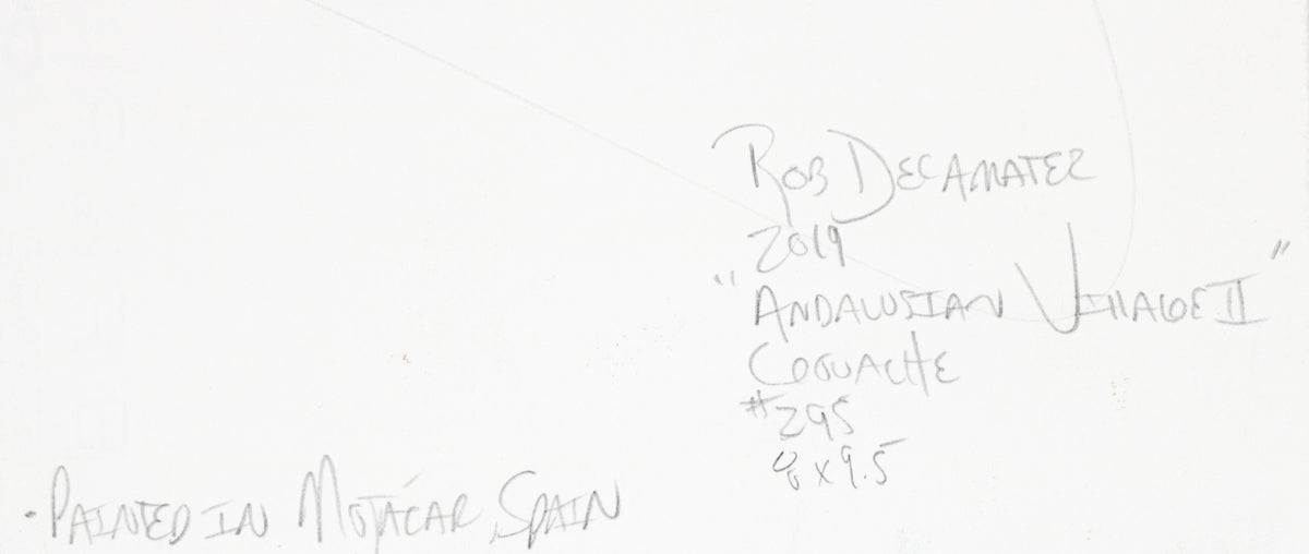 <i>Andalusian Village II</i> <br>2019 Gouache <br><br>#B6916