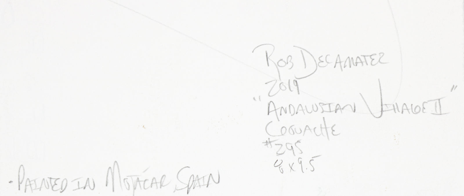 <i>Andalusian Village II</i> <br>2019 Gouache <br><br>#B6916