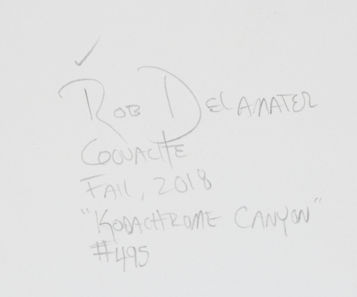 <i>Kodachrome Canyon</i> <br>2018 Goauche <br><br>#B6923