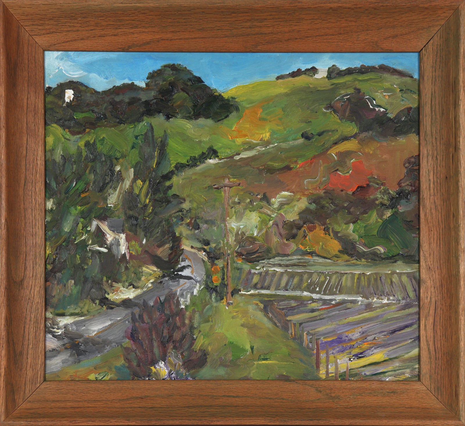 Expressionist California Landscape <br>2002 OIl <br><br>#C0015