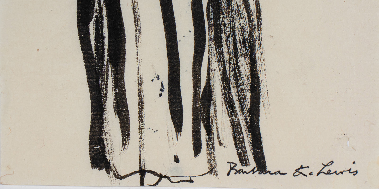 Woman in Prayer <br>Early 20th Century Ink <br><br>#C0036