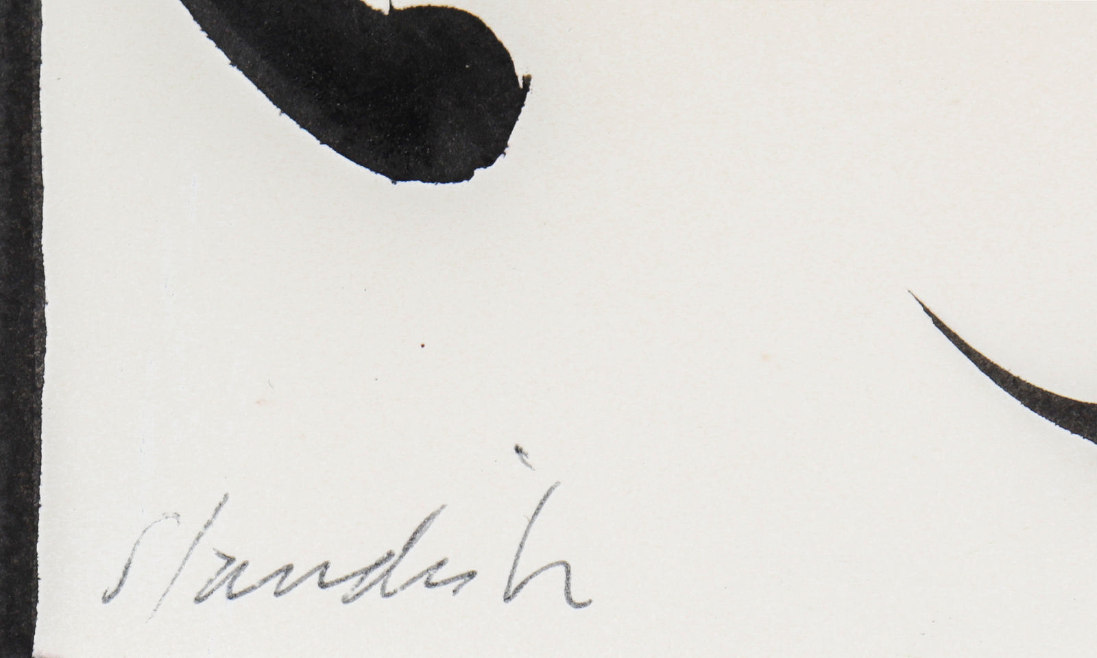 Brushstroke Abstract <br>20th Century Ink <br><br>#C0074