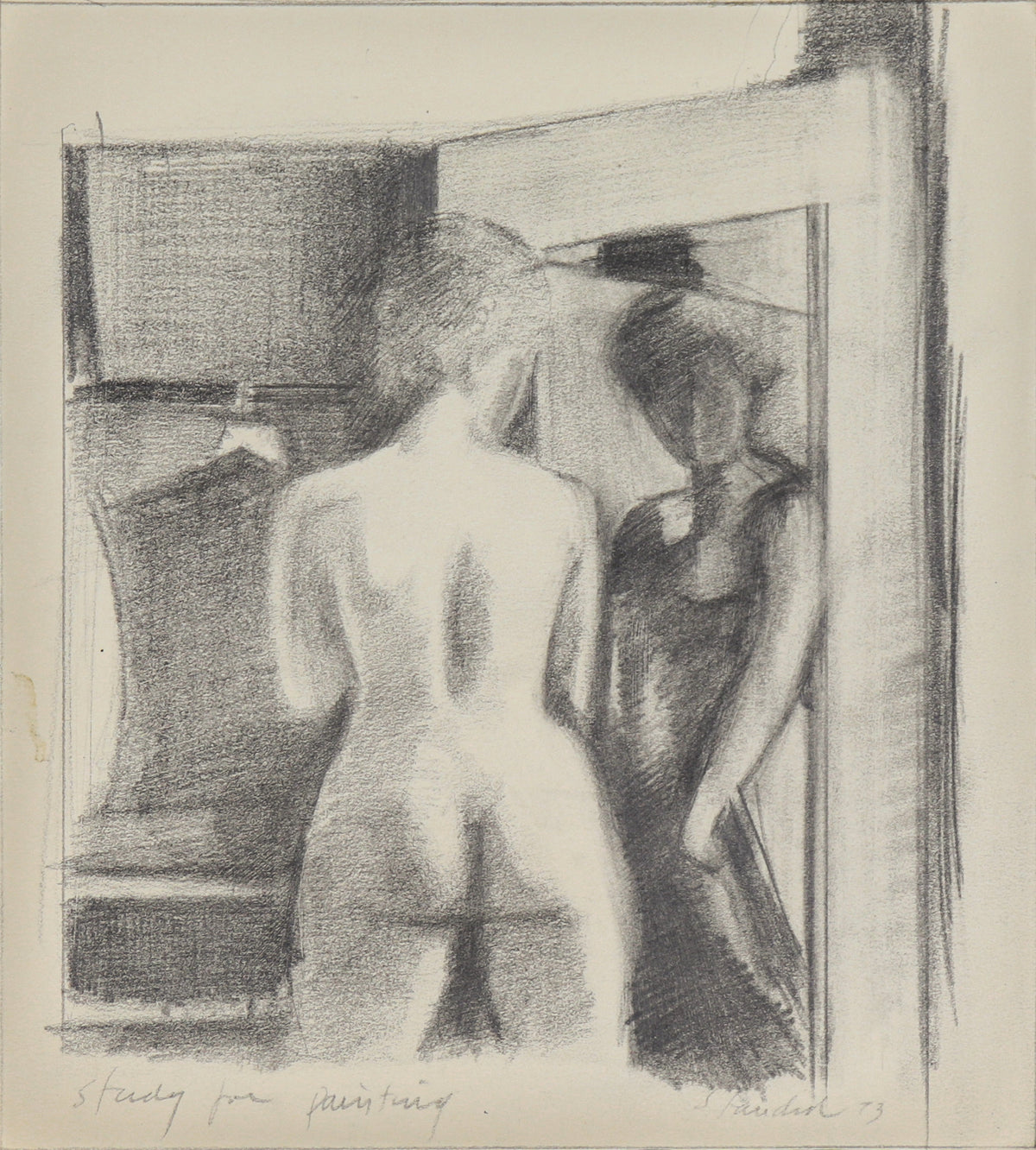 <i>Study for Painting</i> <br>1973 Graphite <br><br>#C0103