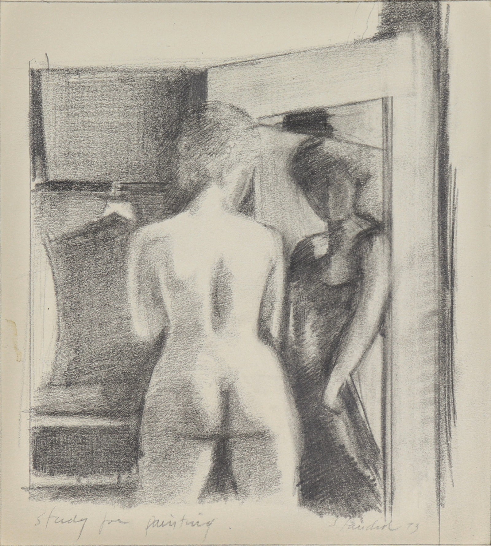 <i>Study for Painting</i> <br>1973 Graphite <br><br>#C0103