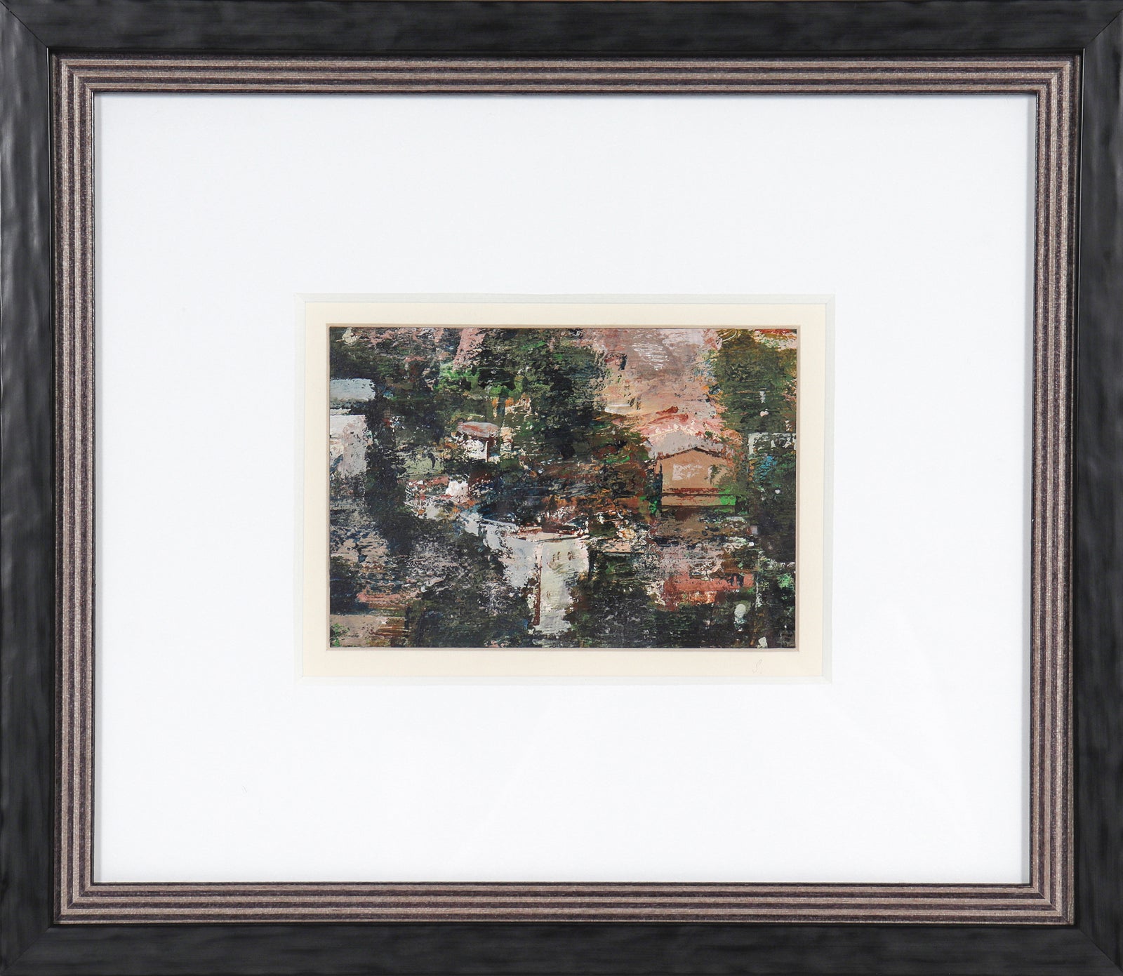 Moody Modernist Abstract <br>20th Century Oil on Paper Board <br><br>#C0110