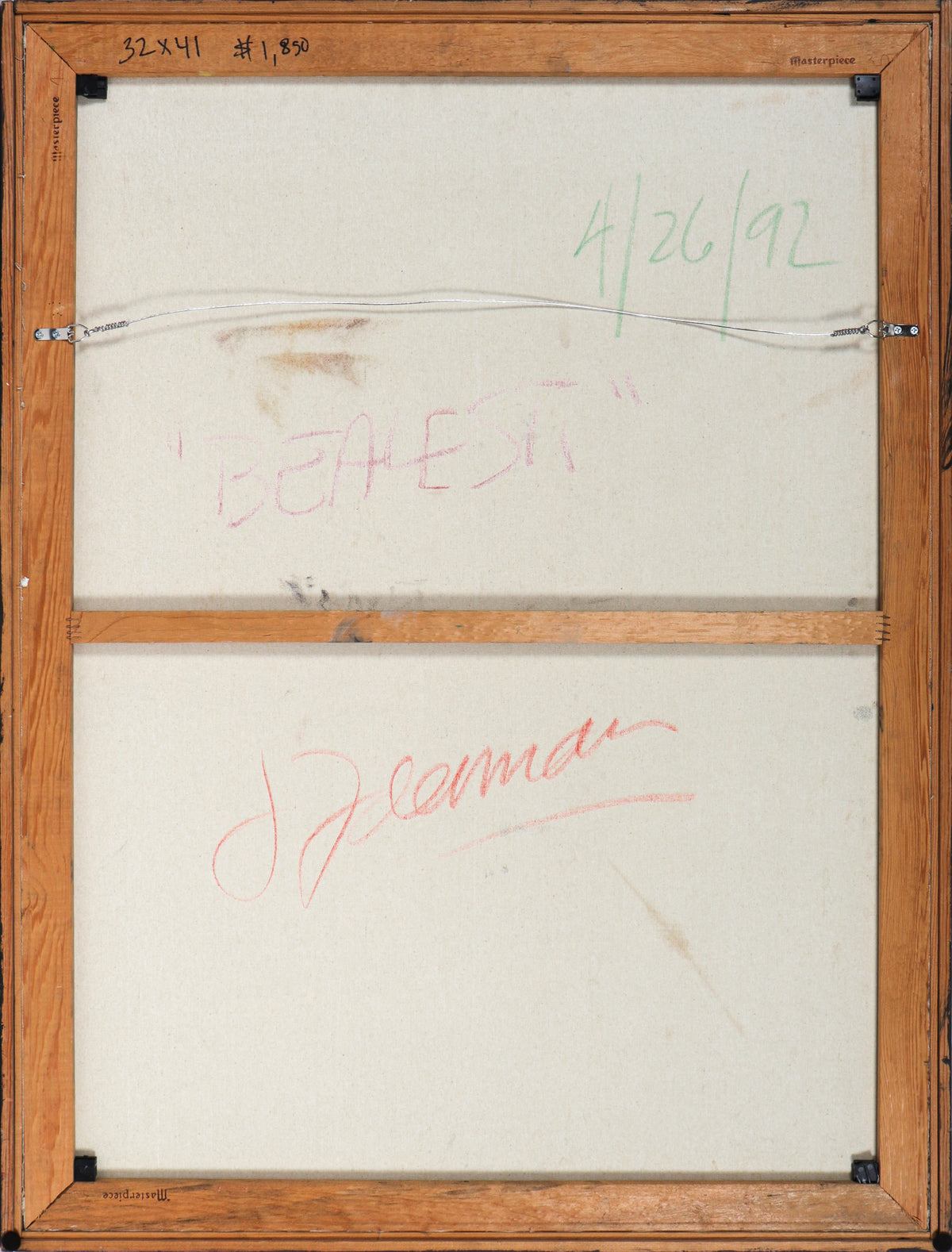 <i>Beale St.</i> <br>1992 Oil <br><br>#C0126