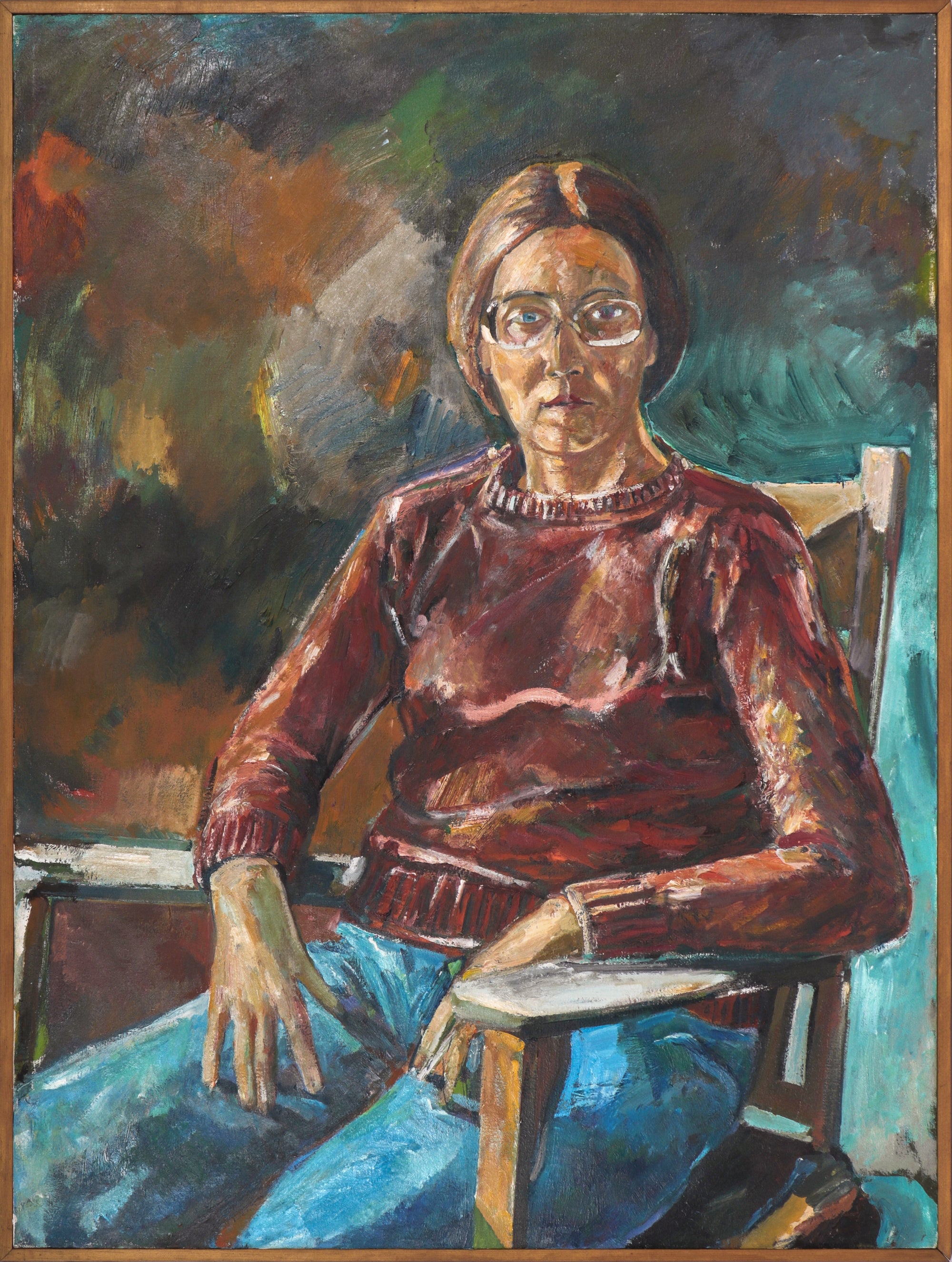 <i>Laura Hass</i> <br>1977 Oil <br><br>#C0128