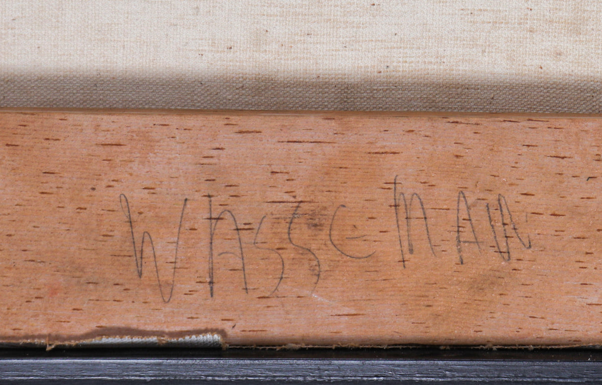 Three Cubist Figures <br>20th Century Oil <br><br>#C0131