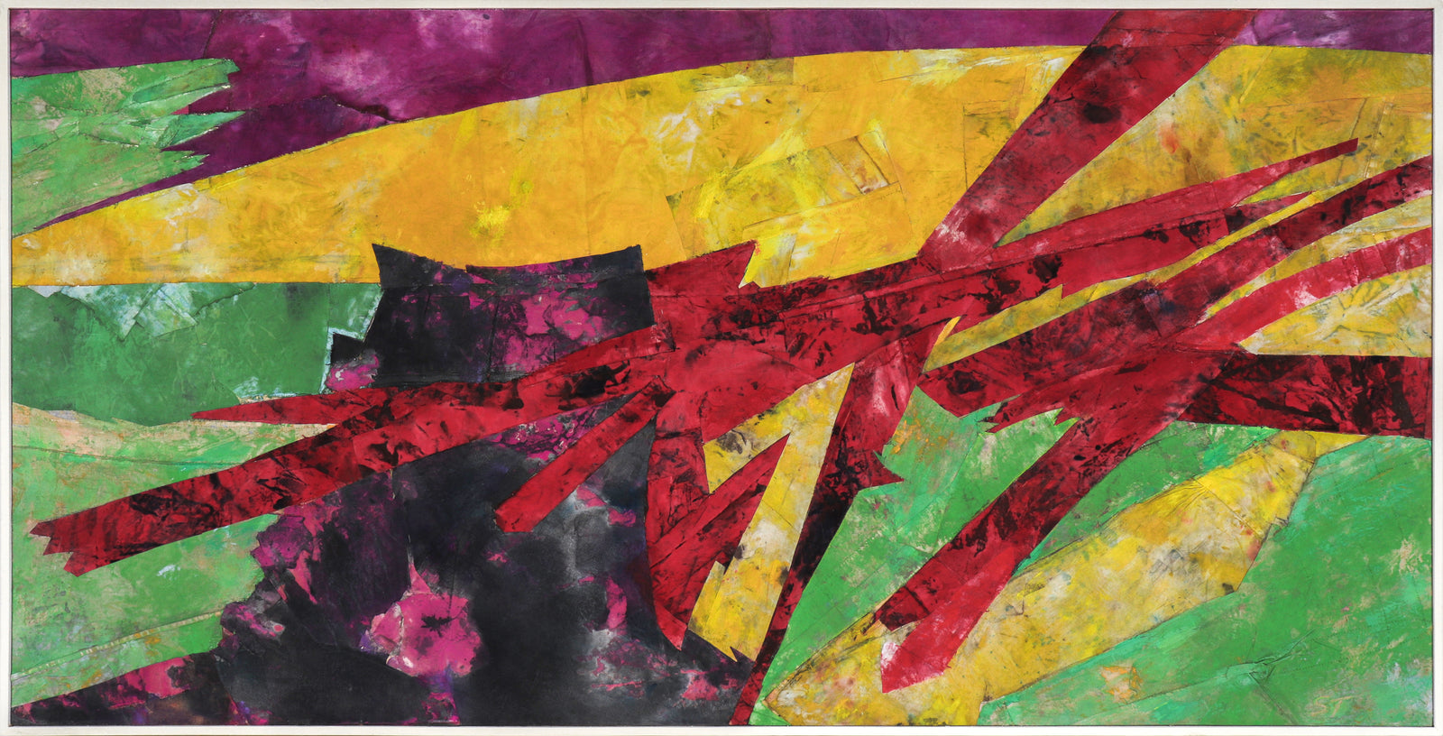 <i>Yellow Burst</i> <br>20th Century Mixed Media <br><br>#C0141