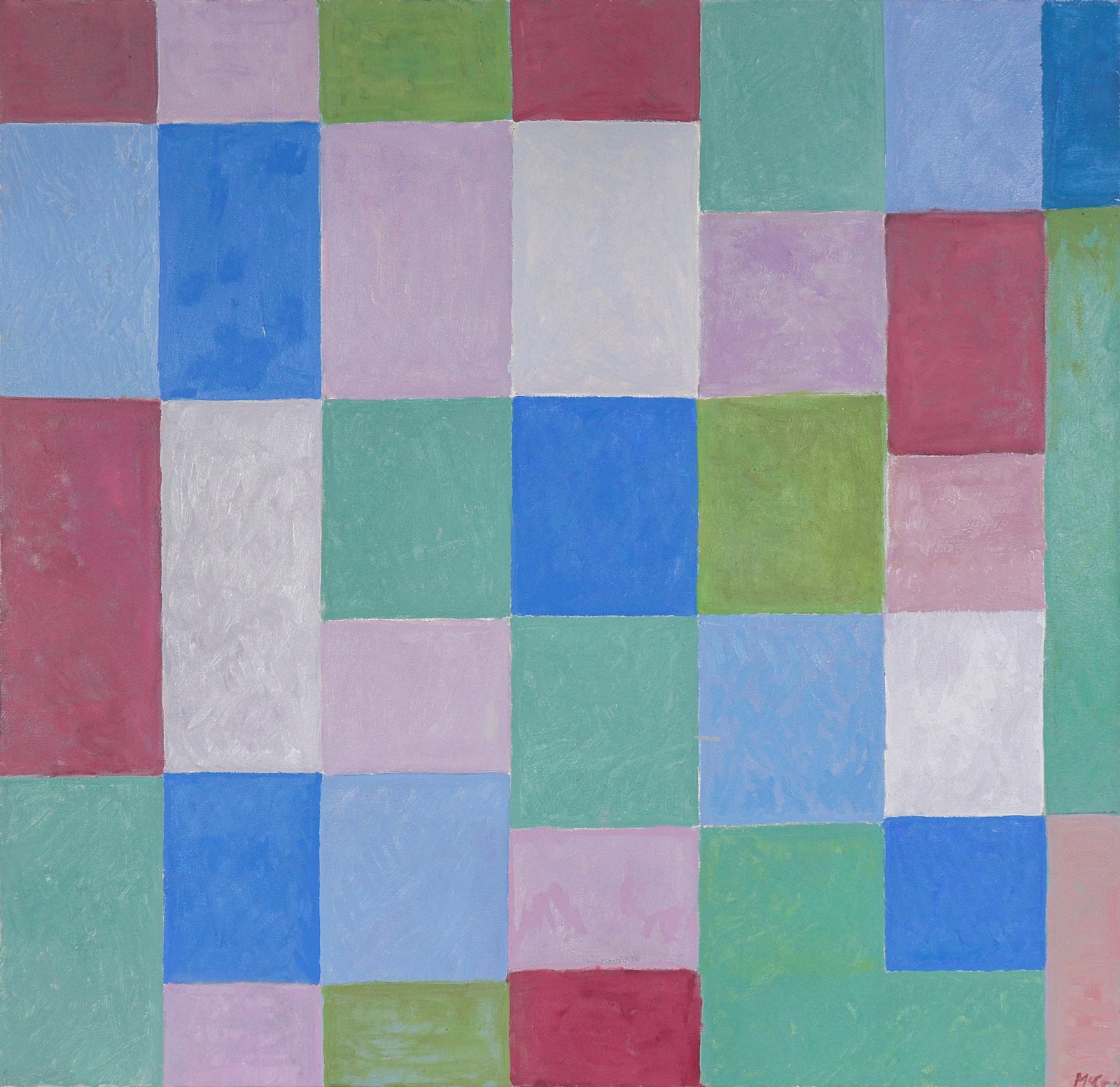 Checker Board Study <br>20th Century Oil <br><br>#C0190