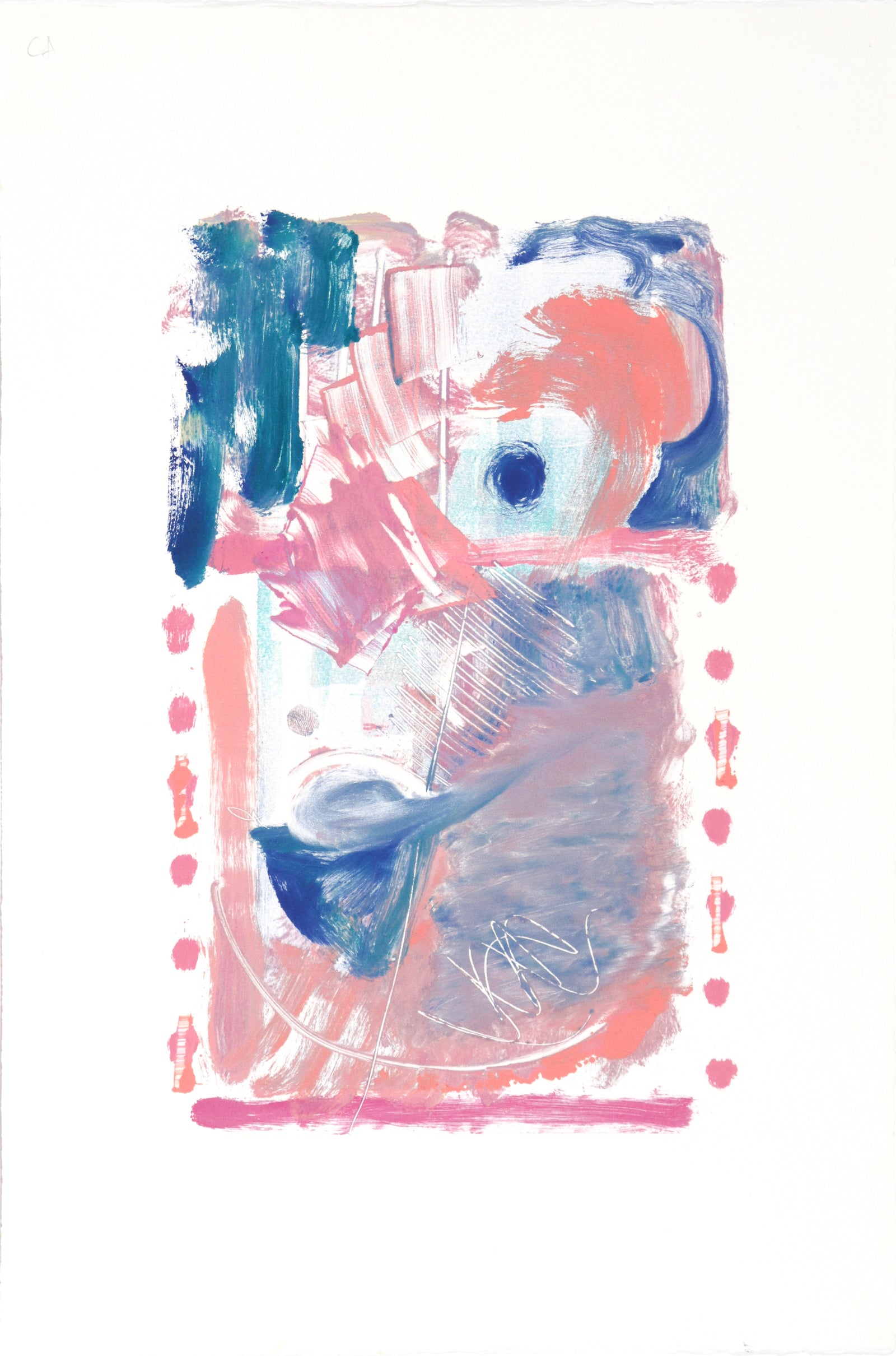 Movement & Color Study <br>20th Century Monotype <br><br>#C0255