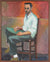 Seated Male Portrait <br>1963 Acrylic <br><br>#C0393
