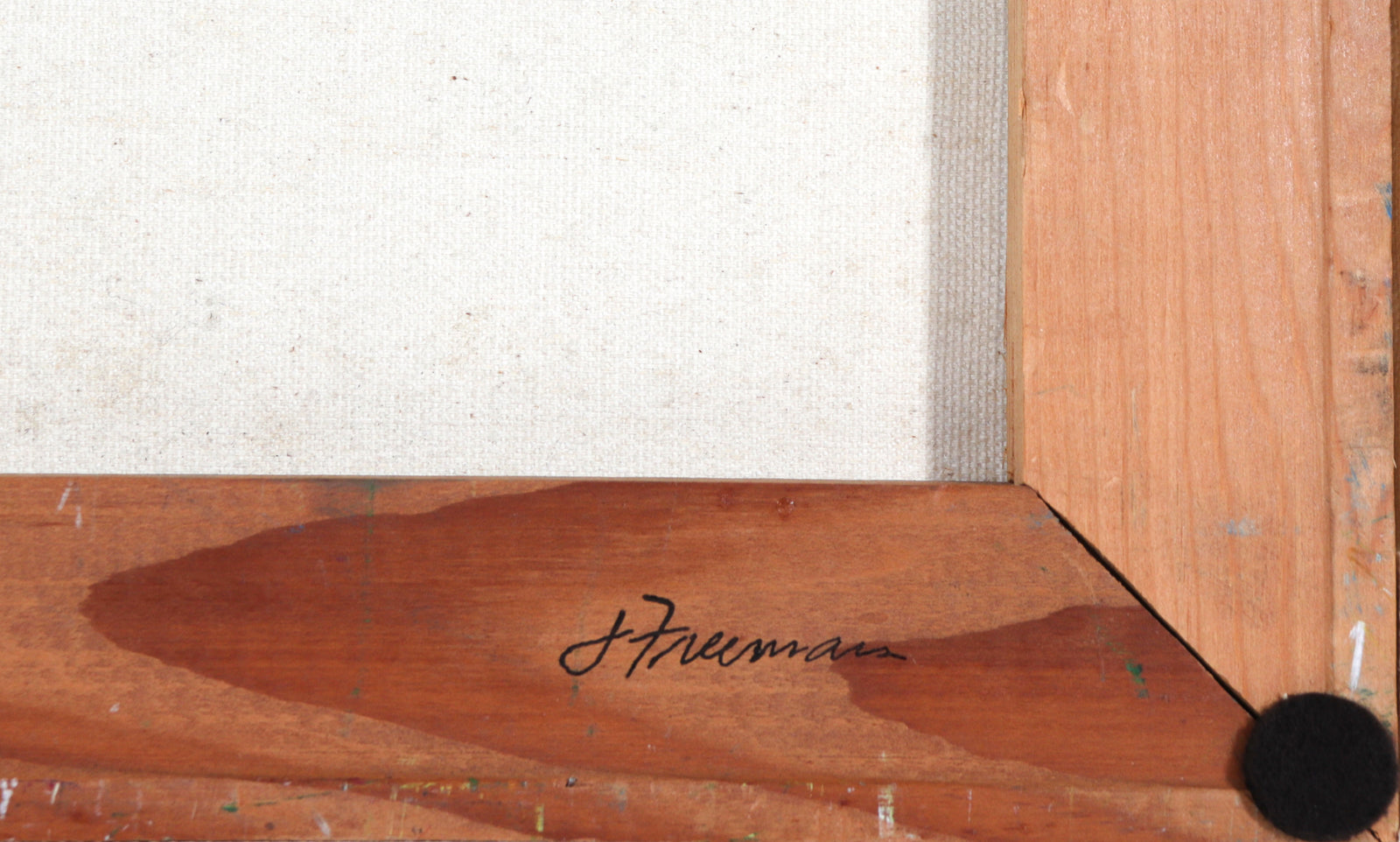 SF Backyard Scene<br>20th Century Oil<br><br>#C0452