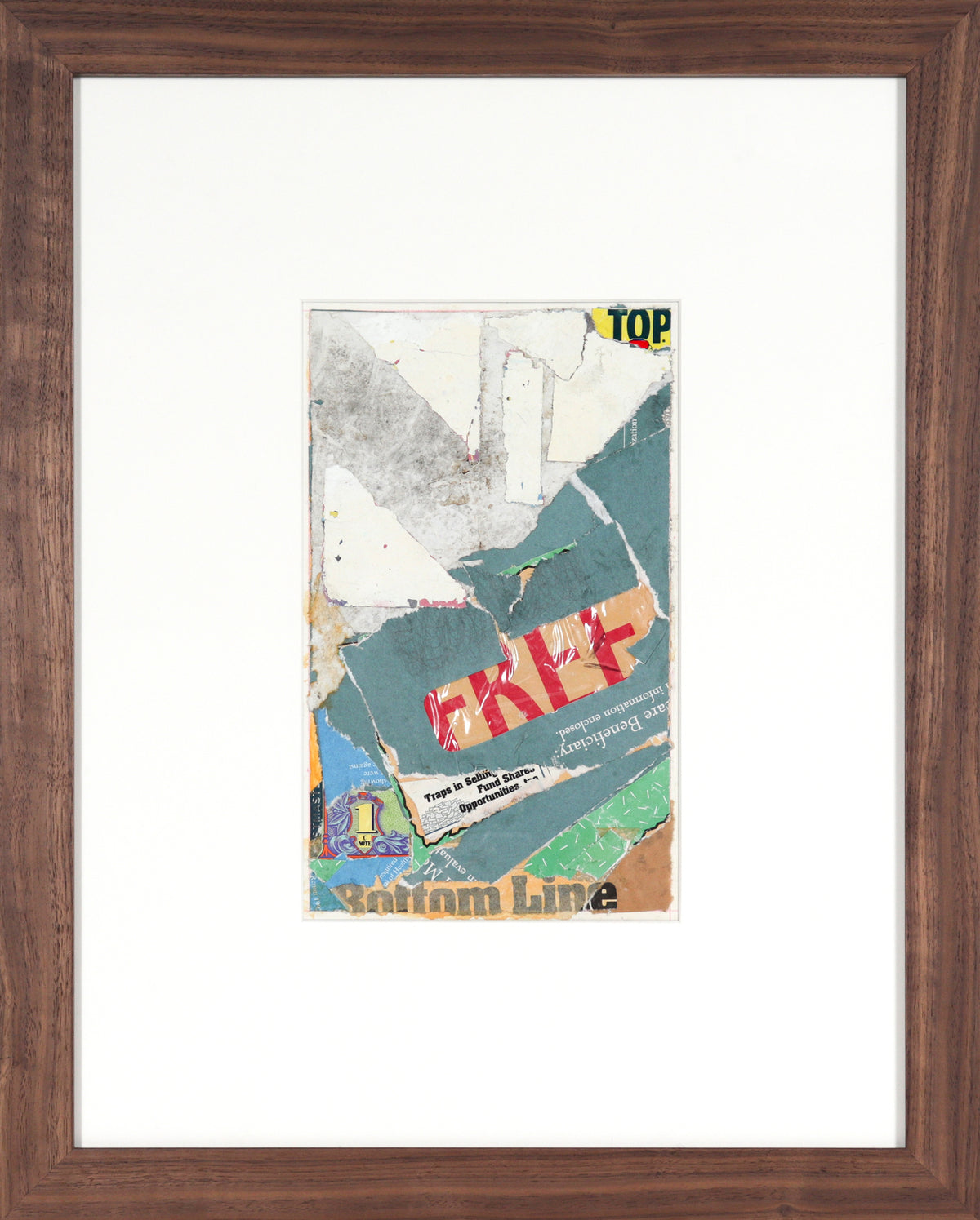 &lt;i&gt;Free&lt;/i&gt; &lt;br&gt;20th Century Collage on Mat Board &lt;br&gt;&lt;br&gt;#C0476