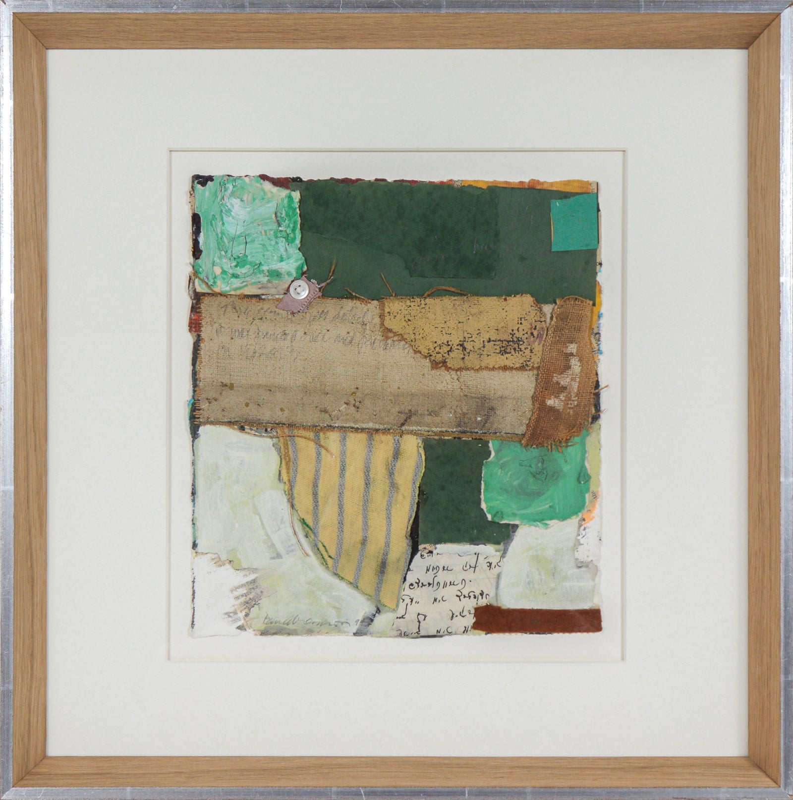 <i>Tatters</i> <br>1994 Mixed Media Collage on Paper <br><br>#C0477