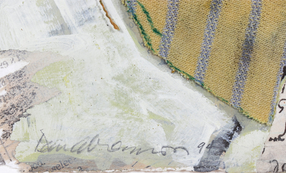 <i>Tatters</i> <br>1994 Mixed Media Collage on Paper <br><br>#C0477