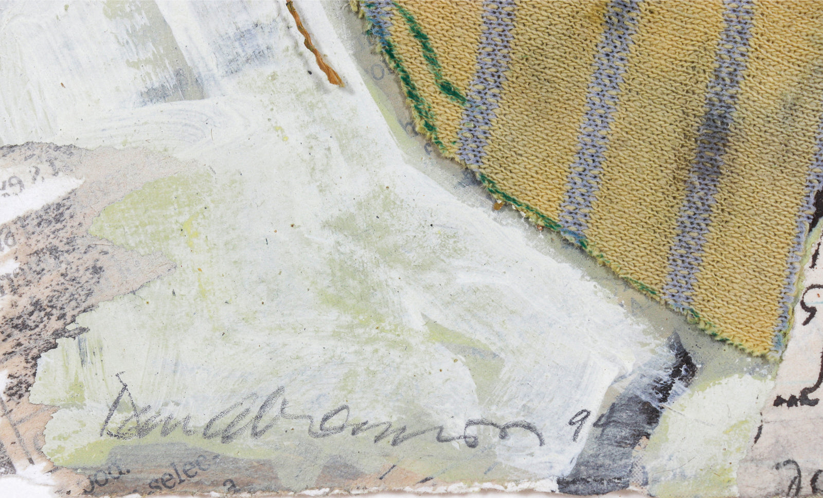 <i>Tatters</i> <br>1994 Mixed Media Collage on Paper <br><br>#C0477