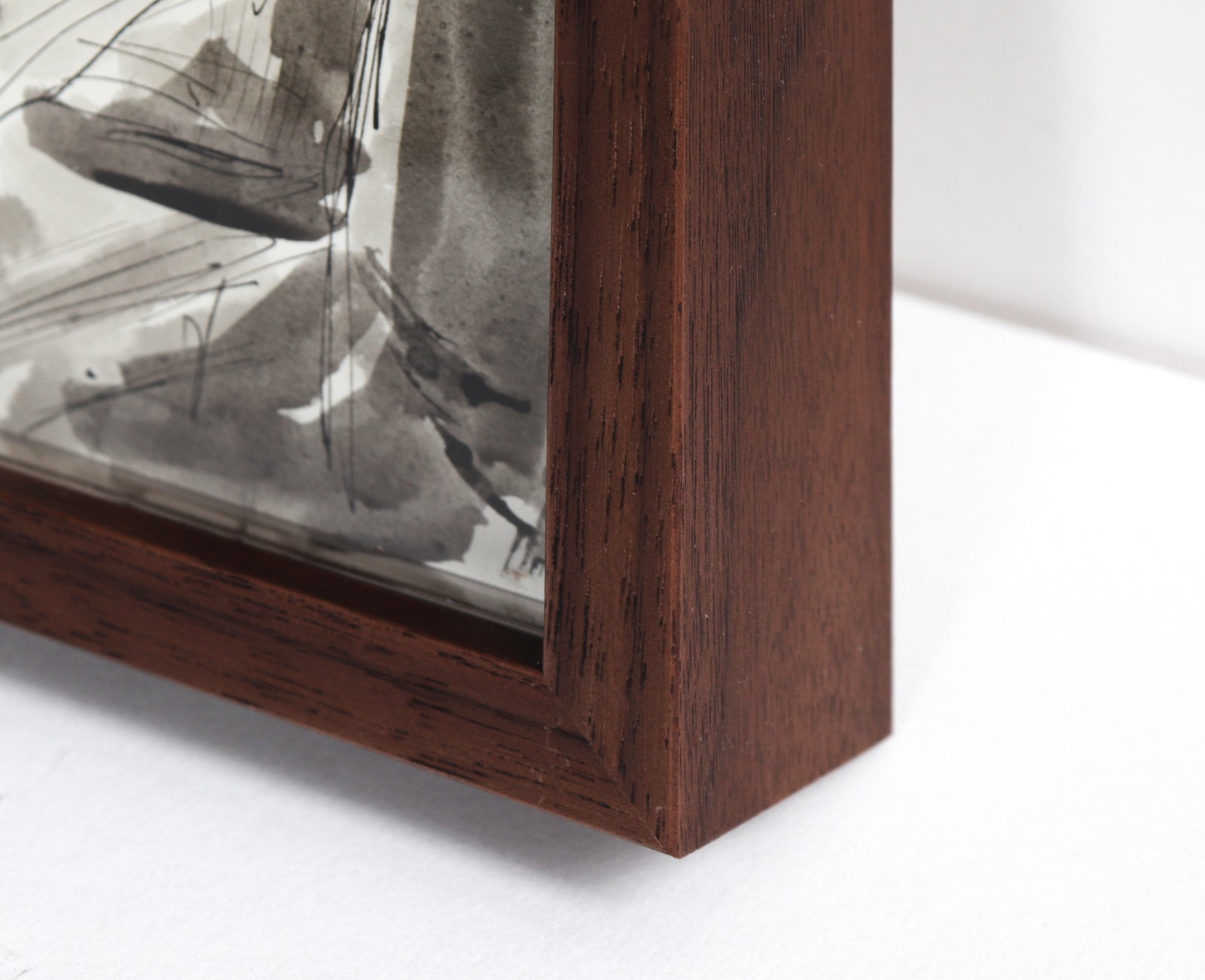 Modernist Abstracted Figure Scene <br>1972 Ink & Watercolor <br><br>#C0485